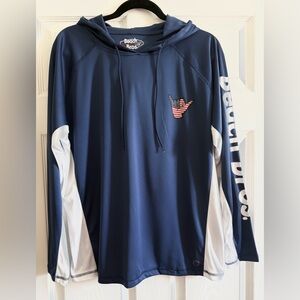 Beach Bros Navy and White Hoodie